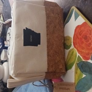 Small cosmetic bag canvas with zipper